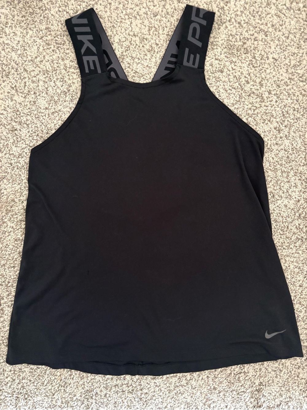 Nike Pro Athletic Tank with Branded Straps | Size Medium